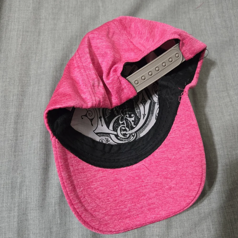 John Deere Pink Polyester Snapback Hat With Patch Toddlers One Size Like New